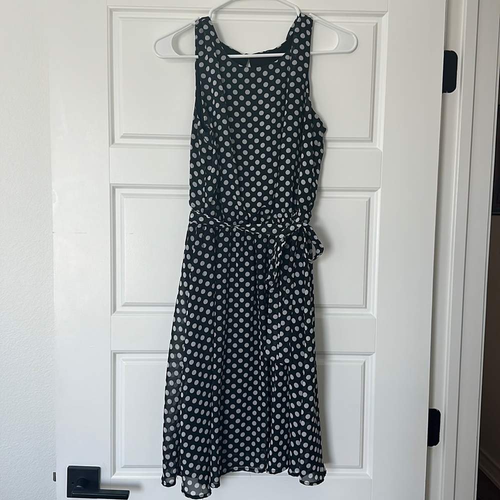 Flattering Classic Polkadot Dress